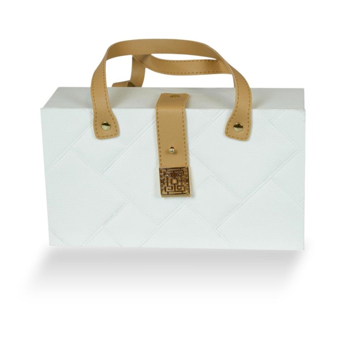 BORSA GR RETTANGOLARE TRAP CON MANICI PELLE